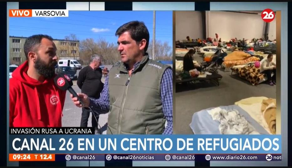 Conflicto Rusia-Ucrania, refugiados en Polonia, Canal 26