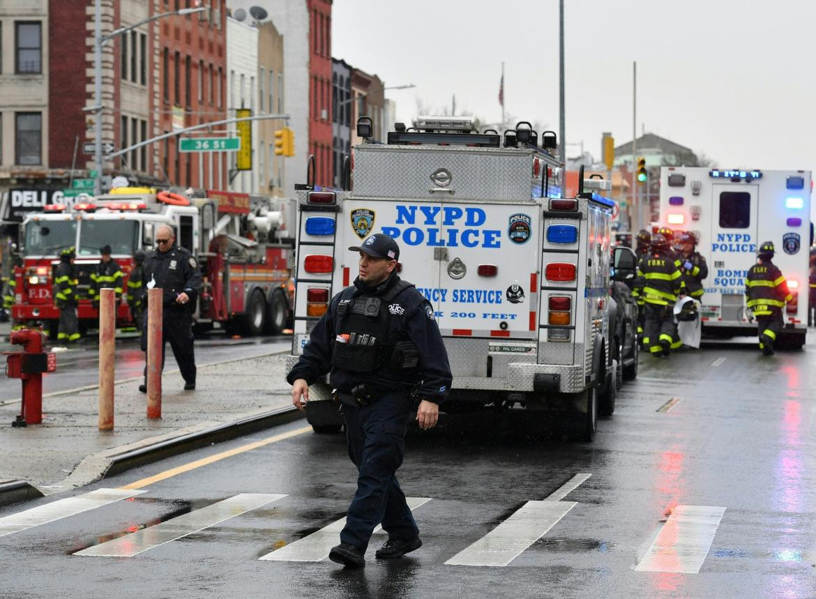Tiroteo en subte de Nueva York, disparos, heridos, foto AFP
