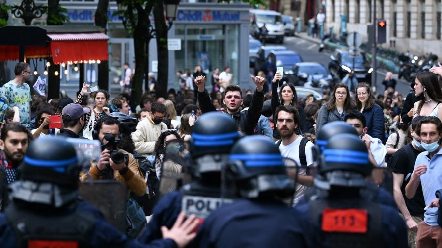 Marcha en París, foto AFP