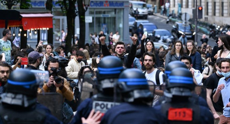 Marcha en París, foto AFP
