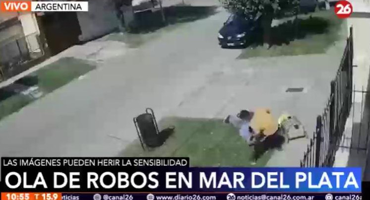 Ola de robos en Mar del Plata, móvil de Canal 26