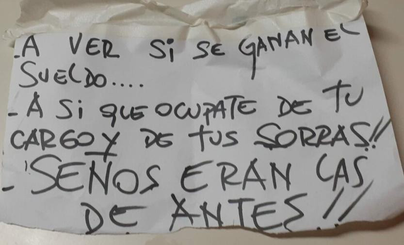 Nota amenazante en escuela de Rosario, foto NA