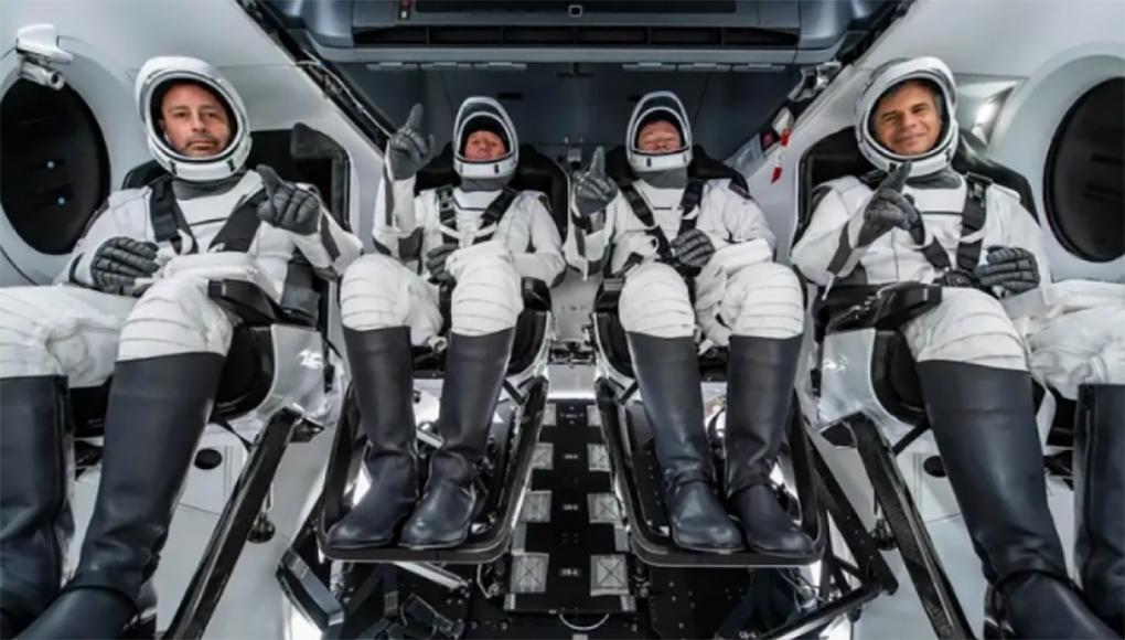 Astronautas de la primera misión privada de la NASA, NA
