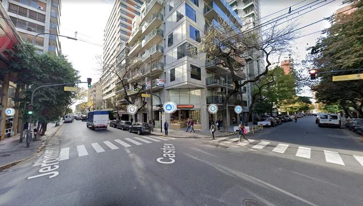 Ataque en Palermo, foto Google Maps