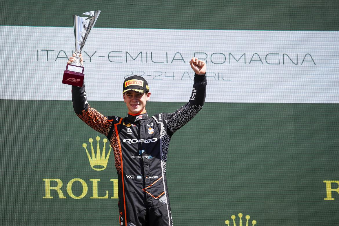 Franco Colapinto, ganador de Imola en la Fórmula 3, REUTERS
