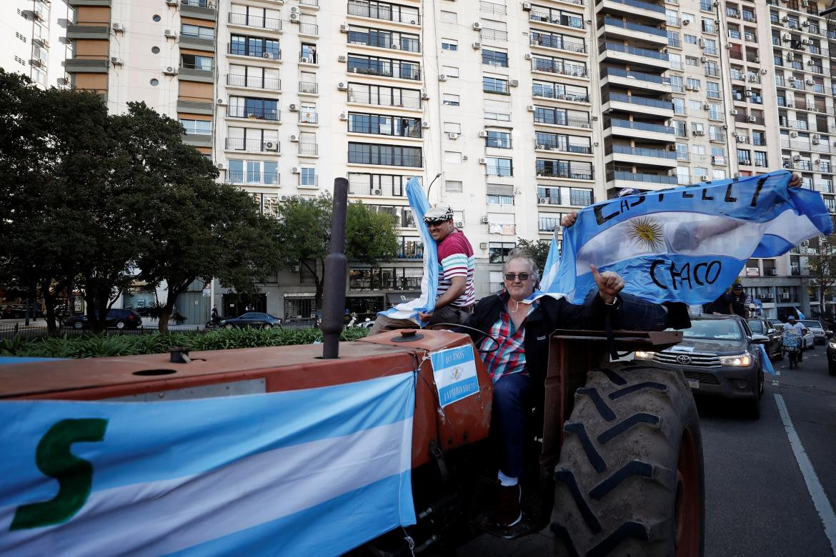 Marcha del campo al centro porteño, AGENCIA REUTERS