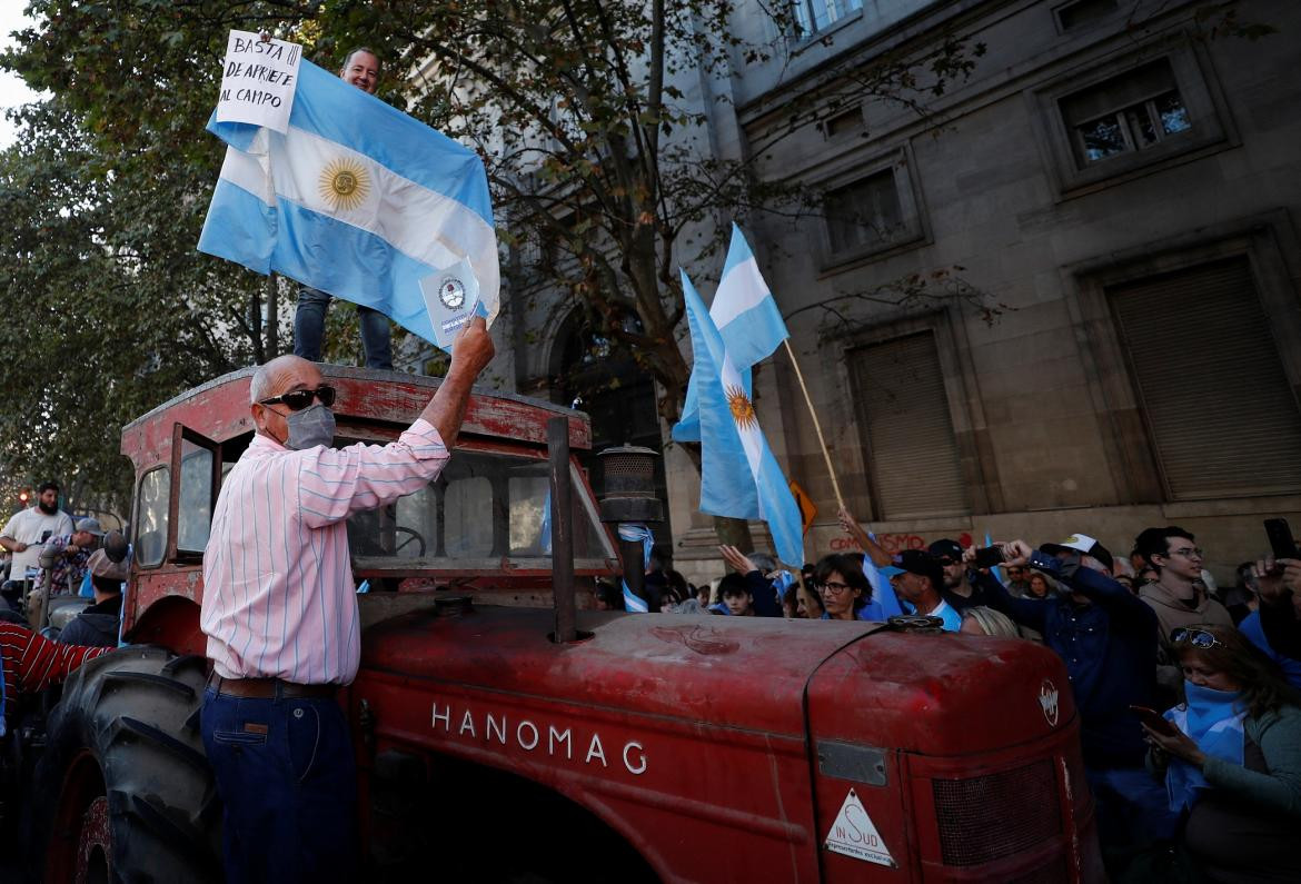 Marcha del campo al centro porteño, AGENCIA REUTERS