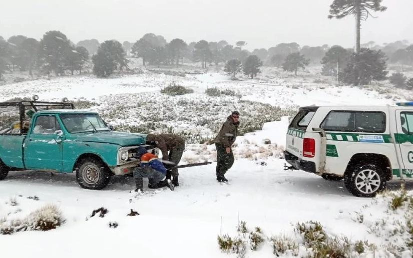 Rescate en la nieve, foto NA