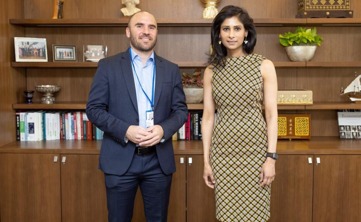 Martín Guzmán, cerró su agenda de actividades en Washington, en un encuentro que mantuvo con Gita Gopinath, subdirectora gerenta del FMI. Foto NA