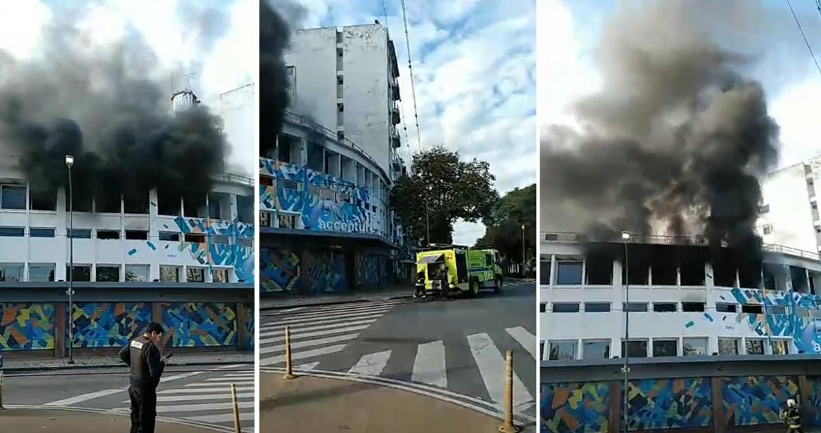 Video: voraz incendio generó pánico y preocupación en el centro de La Plata	
