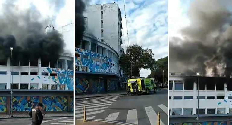 Video: voraz incendio generó pánico y preocupación en el centro de La Plata	