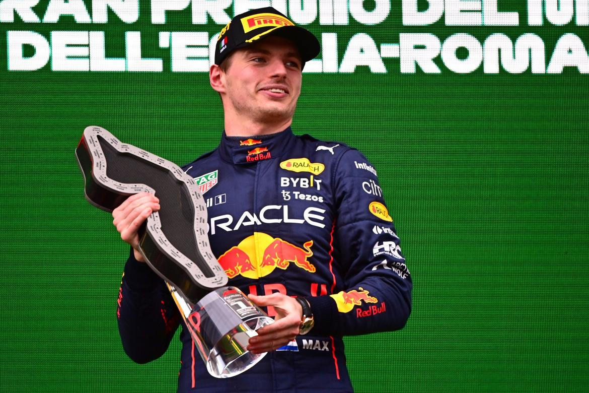 Max Verstappen, Red Bull, Fórmula 1, podio en Imola, AFP