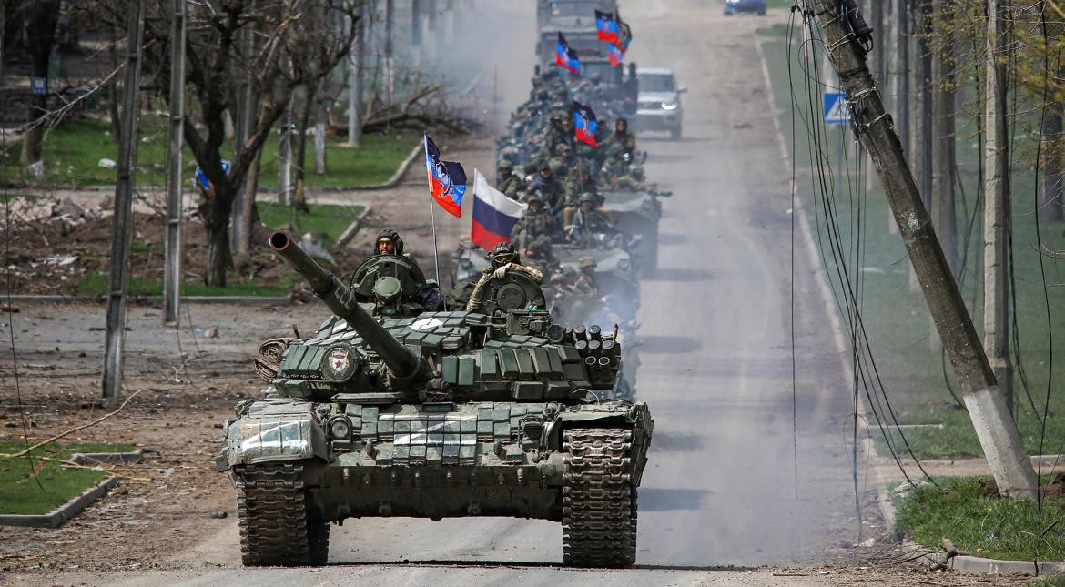 Conflicto Rusia-Ucrania, Guerra, tanques rusos, AFP	