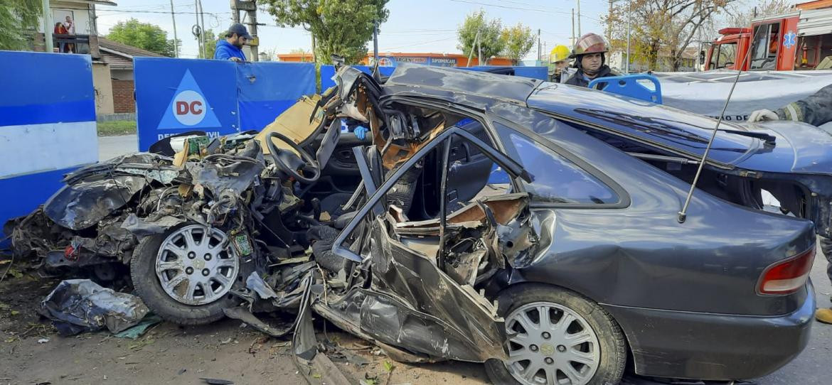 Accidente en Longchamps, tragedia, choque, muertos, NA