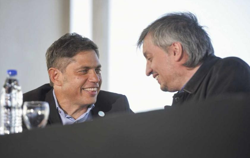 Axel Kicillof y Máximo Kirchner, foto NA