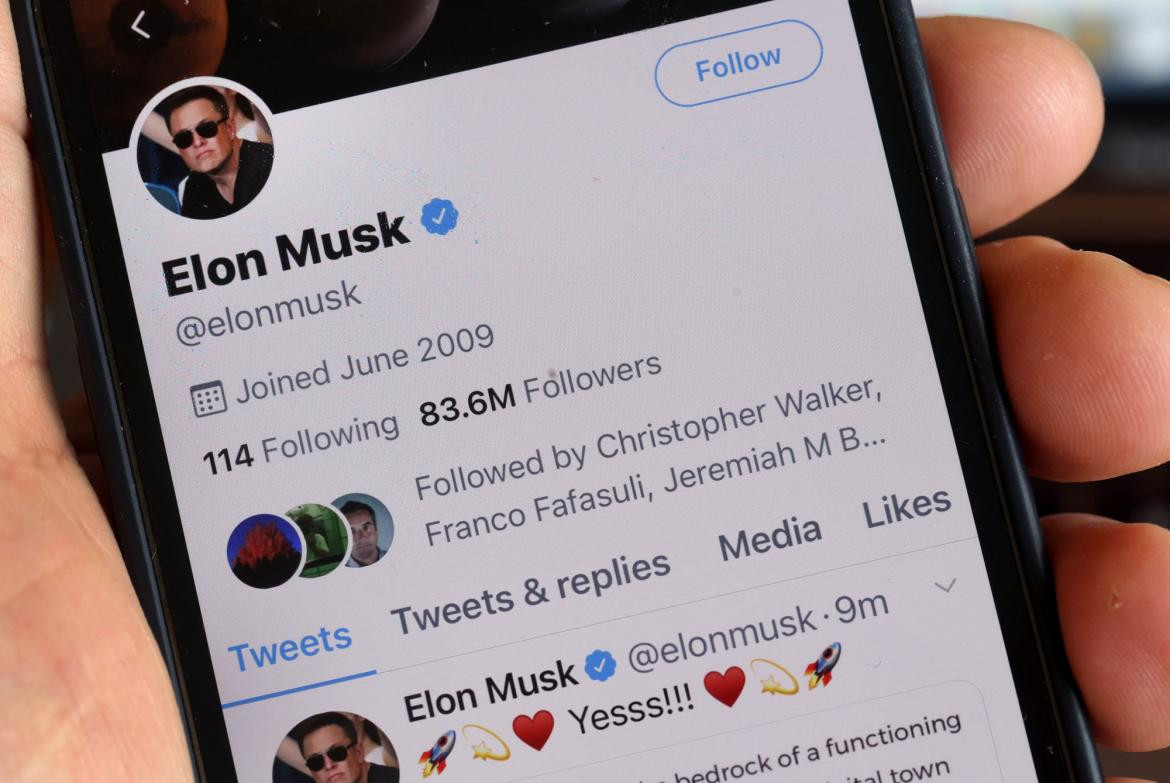 Elon Musk, Twitter, foto AFP