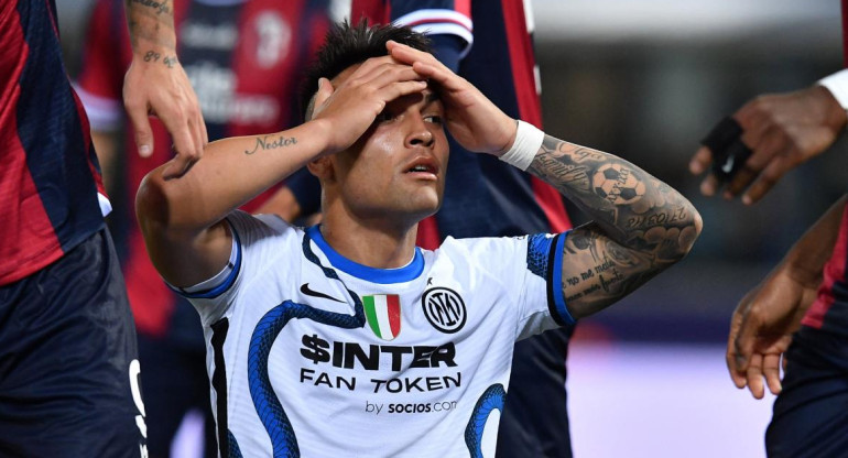Derrota del Inter ante el Bologna por la Serie A. Foto: Reuters.
