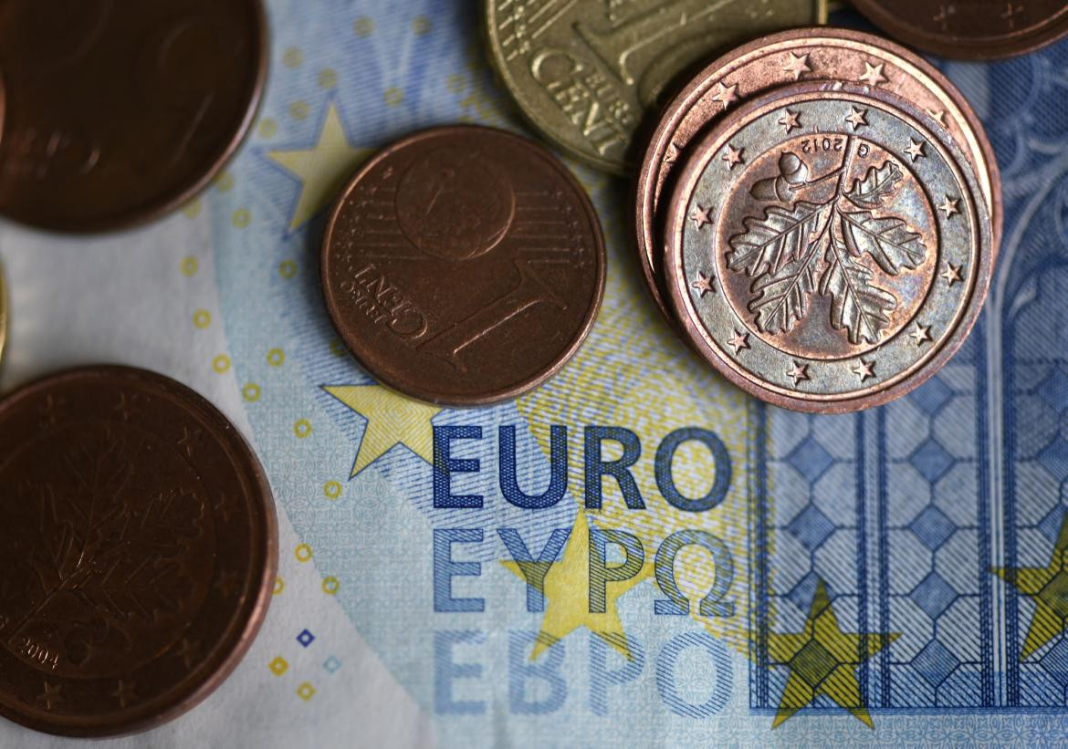 Euro, moneda, economía. AFP.