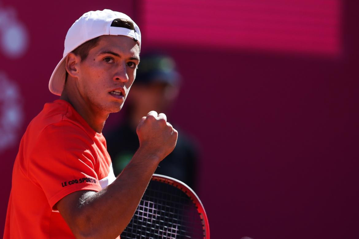 Sebastián Báez en en ATP de Estoril. Foto: EFE.