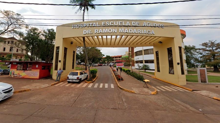 Hospital Escuela de Agudos Ramón Madariaga de Misiones. Foto: Captura Google Street View.