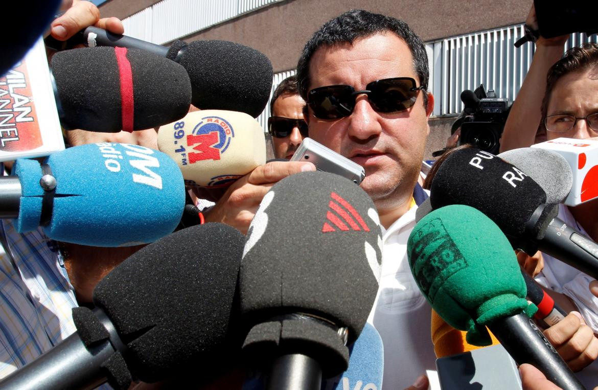 Mino Raiola. Foto: REUTERS.