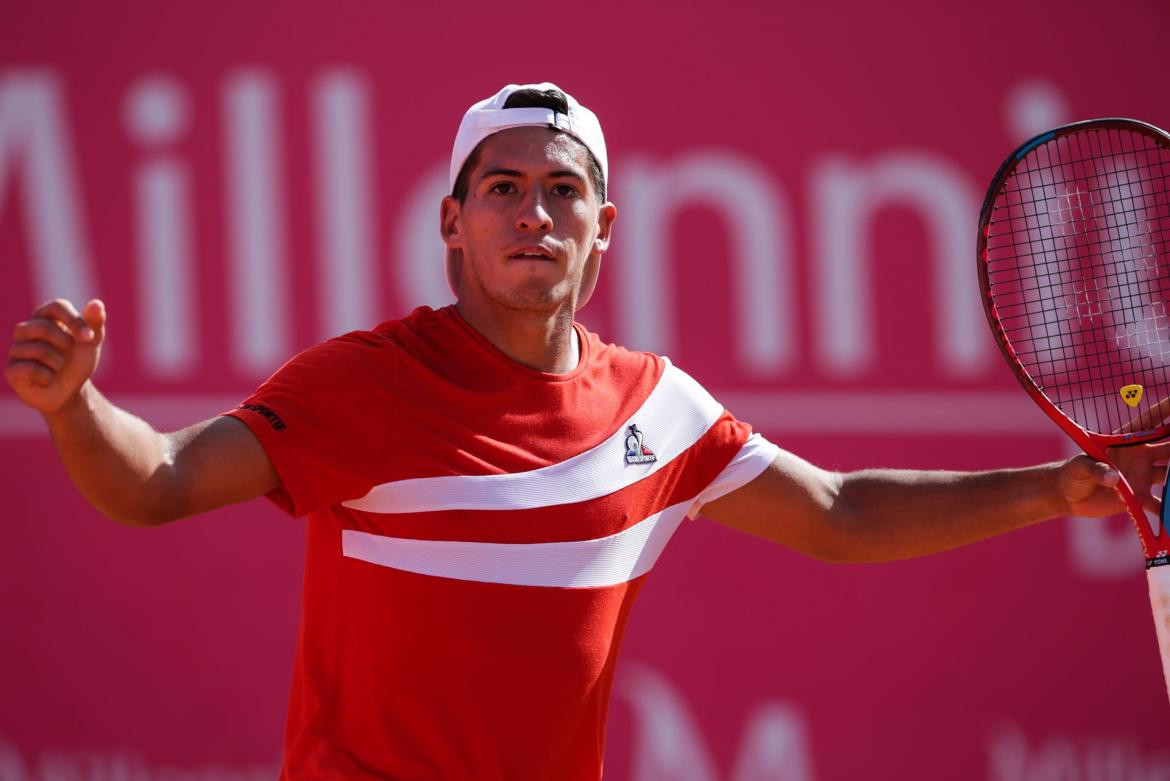 Sebastián Báez en en ATP de Estoril. Foto: EFE.