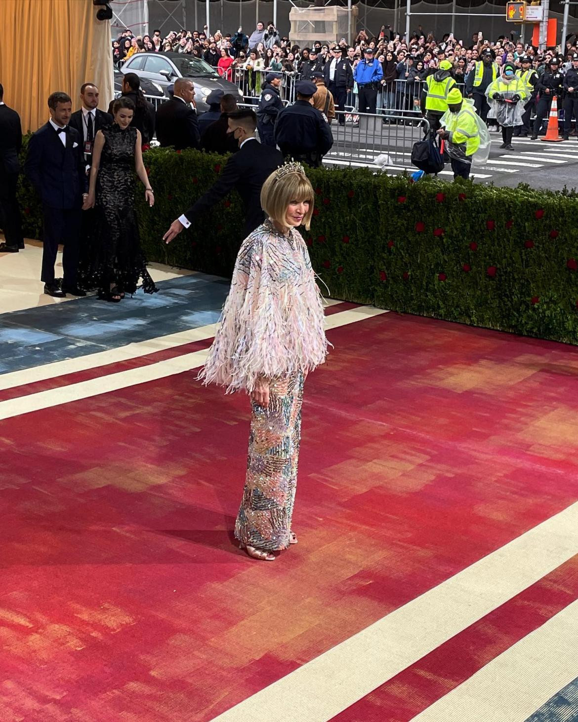 Anna Wintour. Editora de Vogue en la MET Gala, Foto @metmuseum