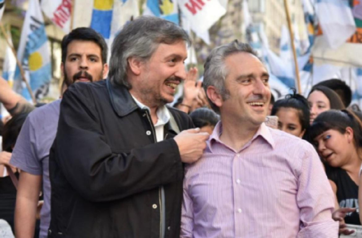 Andrés “Cuervo” Larroque y Máximo Kirchner 