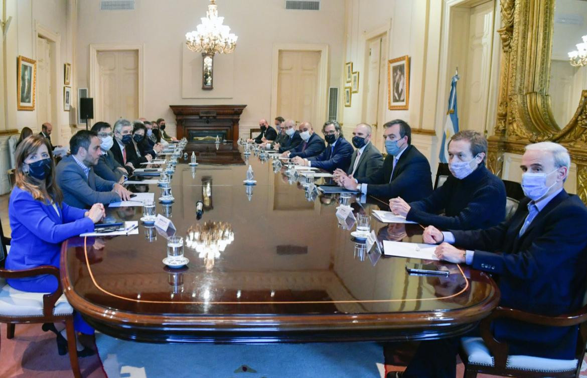 Reunión de Gabinete, Casa Rosada. Foto: NA.