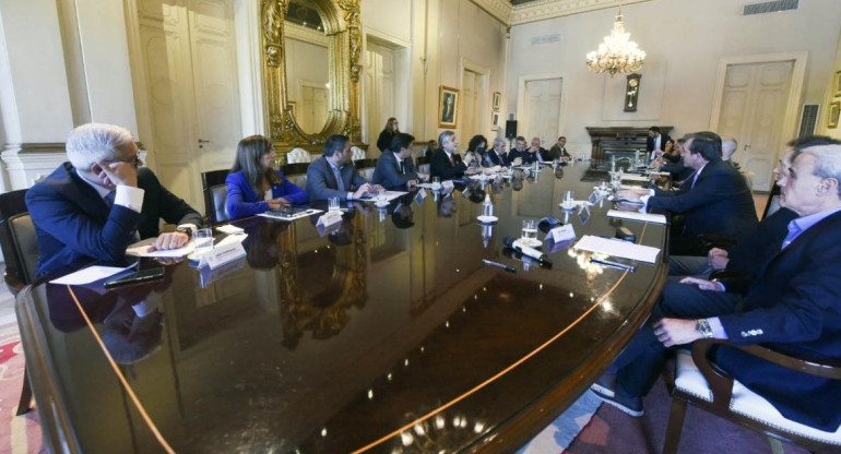 Reunión de Gabinete en la Casa Rosada. Foto: NA.