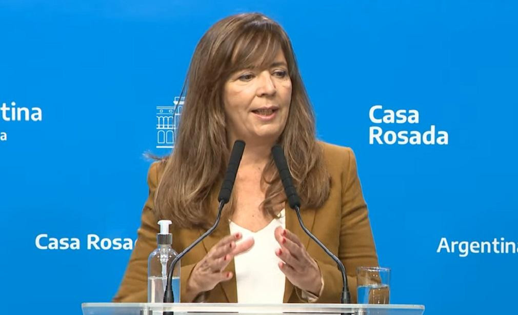 Gabriela Cerruti, vocera del Gobierno, foto captura de video
