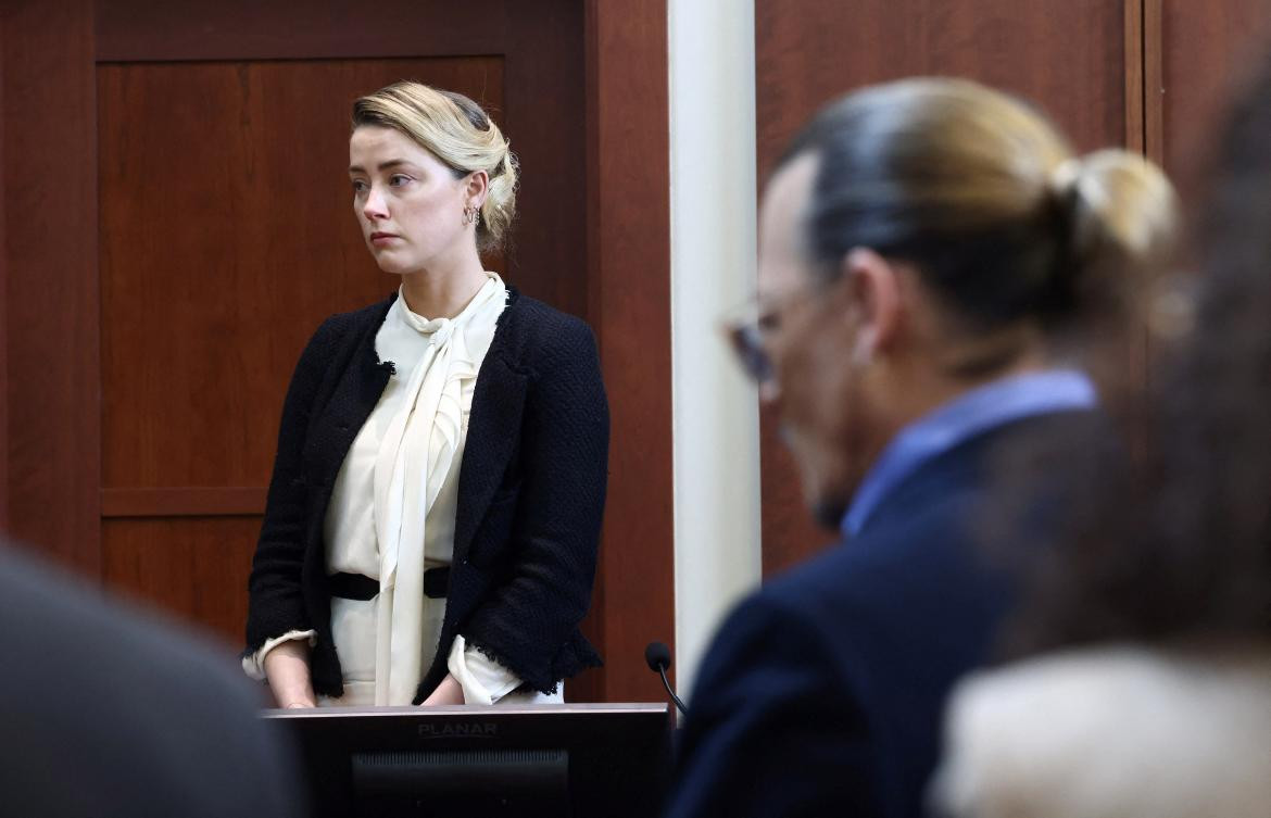 Amber Heard, juicio. Foto: Reuters.
