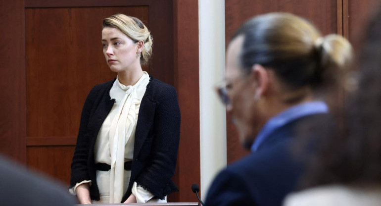 Amber Heard, juicio. Foto: Reuters.