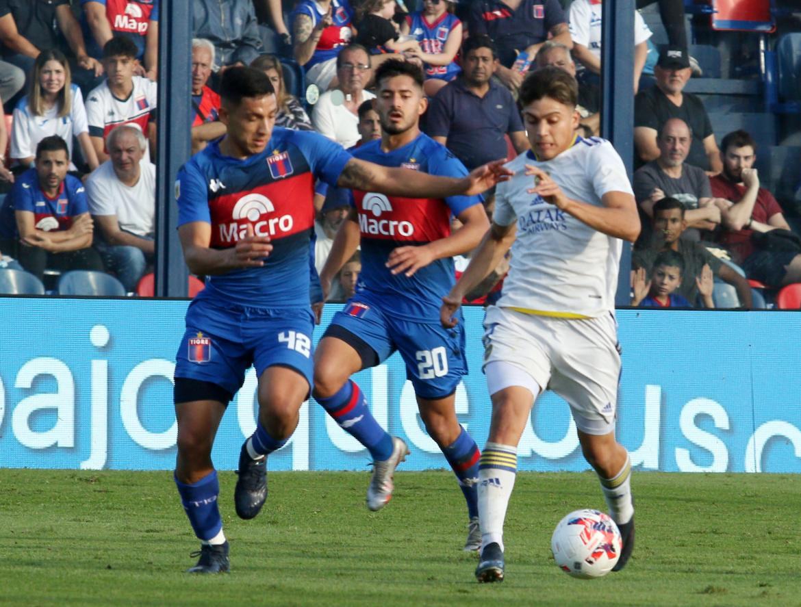 Tigre vs Boca, fútbol argentino. Foto: NA.