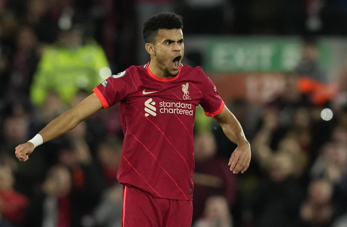 Luis Díaz, Liverpool vs Tottenham, Premier League. Foto: EFE.