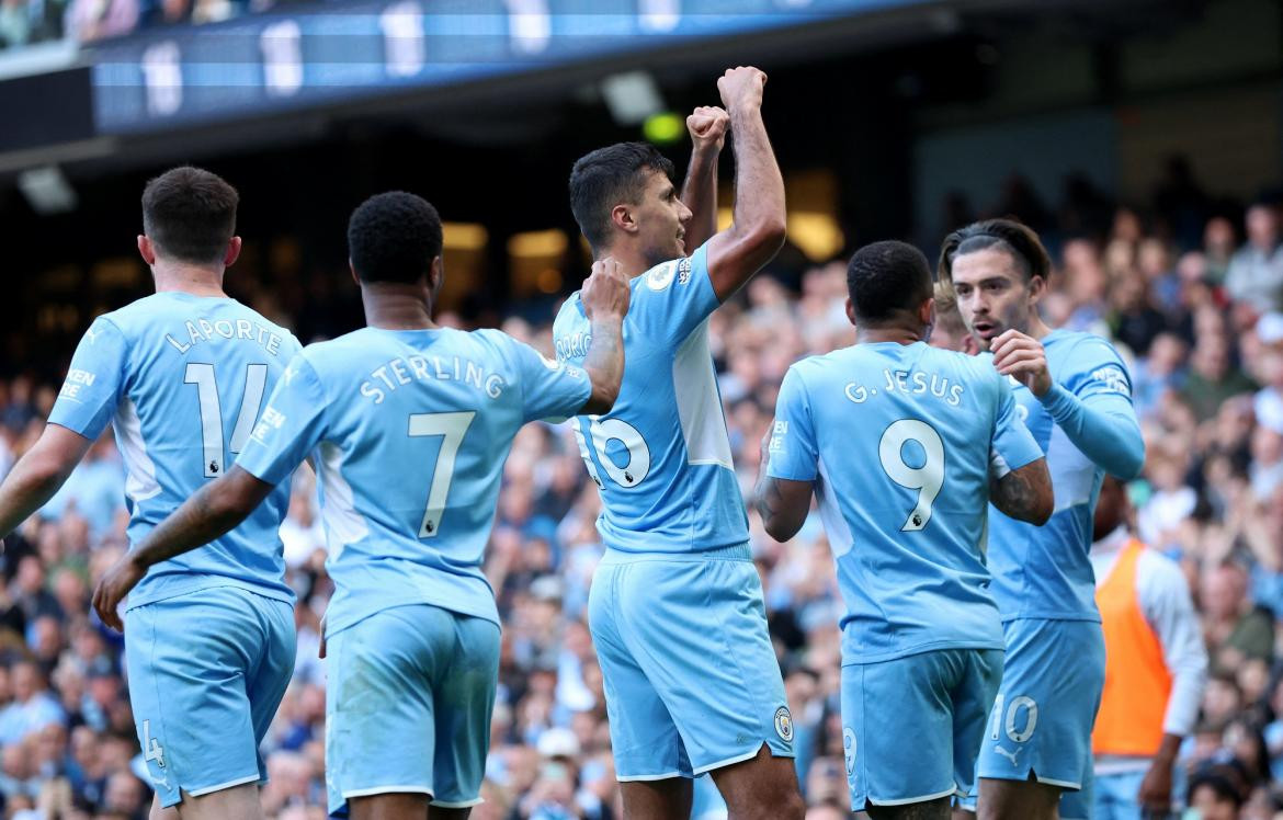 Festejo del Manchester City, Premier League, fútbol inglés, Reuters