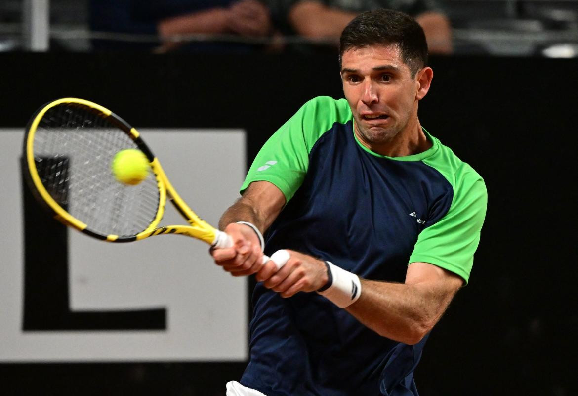 Federico Delbonis en el Masters 1000 de Roma. Foto: Reuters.