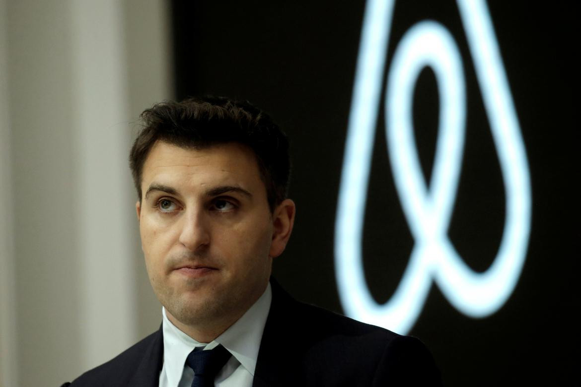 Brian Chesky, CEO de Airbnb. Foto: REUTERS.