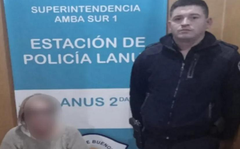 La jubilada que prendió fuego a su pareja fue detenida. Foto: NA.