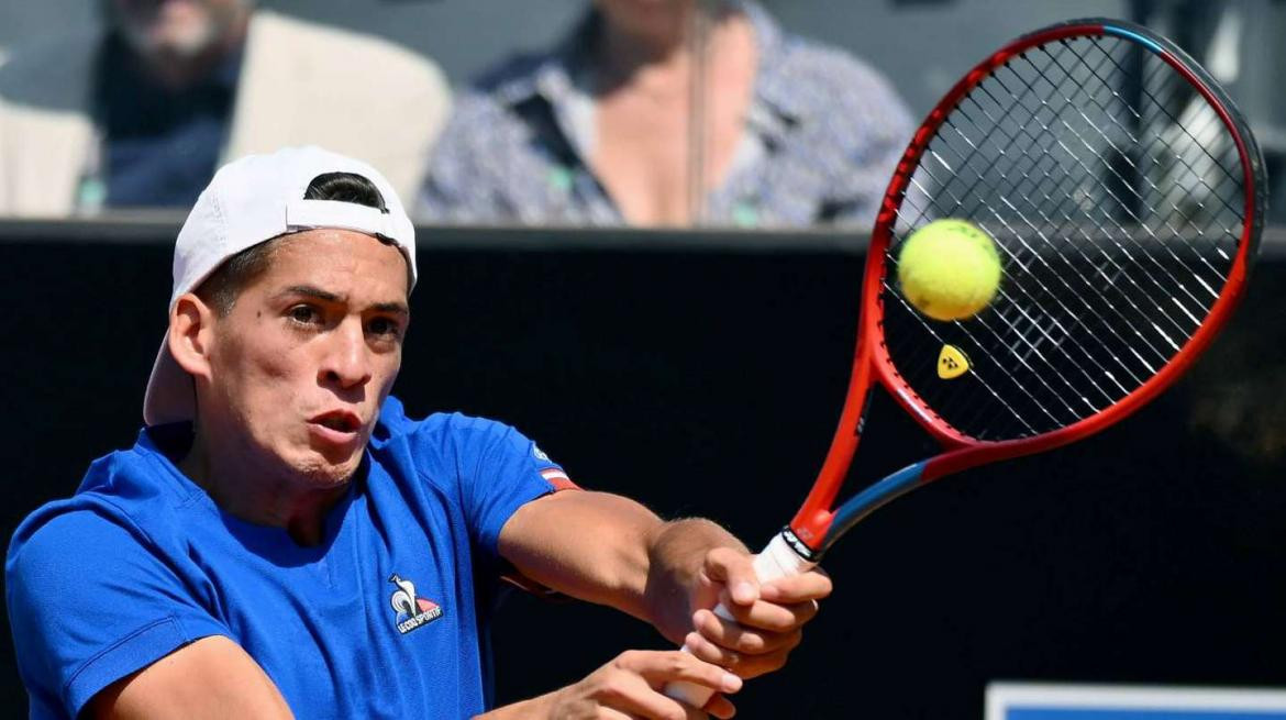 Sebastián Báez, tenis. Foto: AFP.