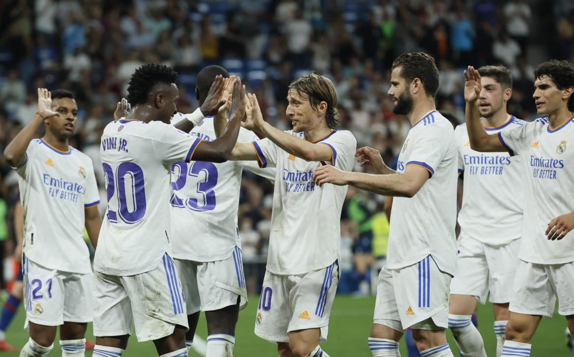 Festejo del Real Madrid por la Liga. Foto: EFE.