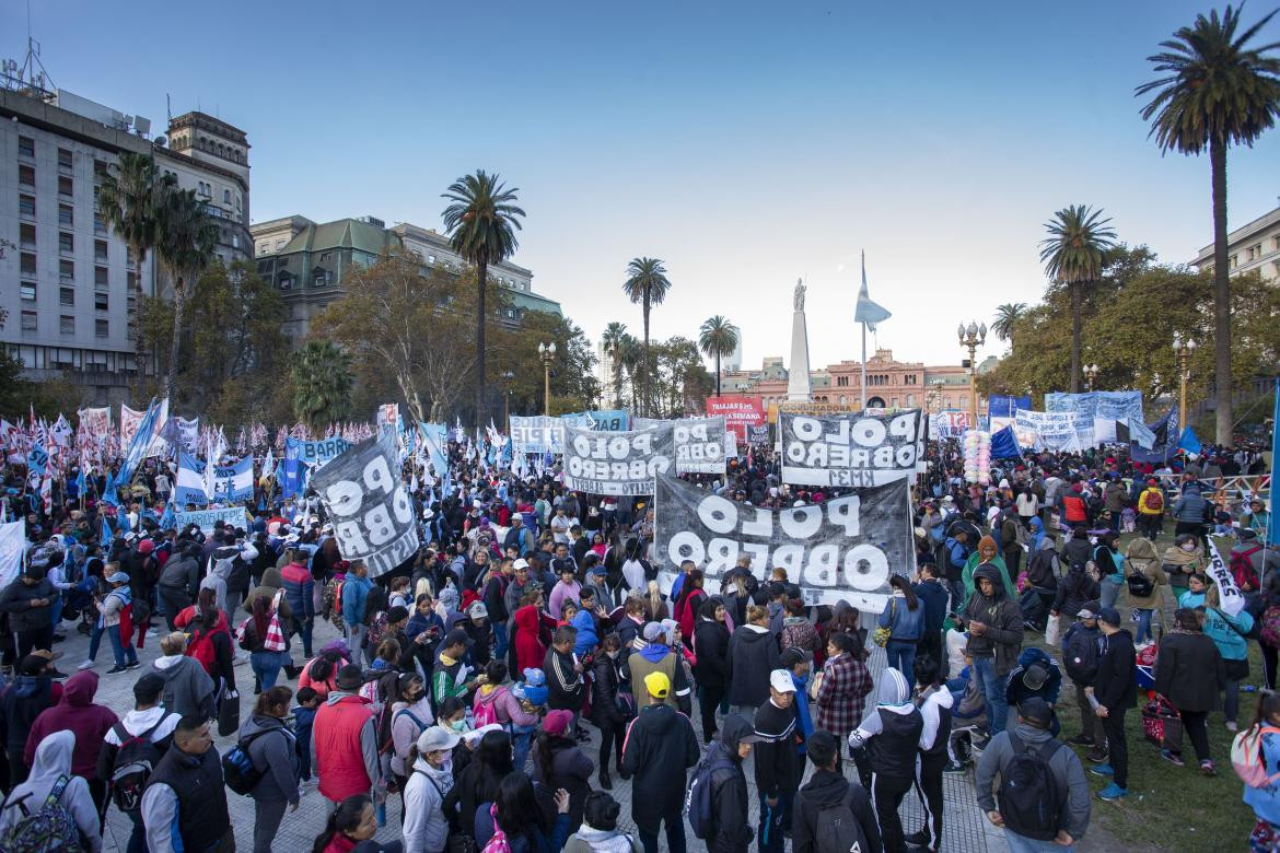 Marcha Federal en el centro porteño. Foto: NA.