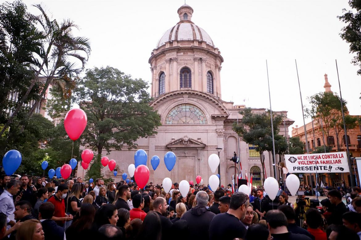 Homenaje al fiscal paraguayo asesinado en Colombia. Foto: EFE.