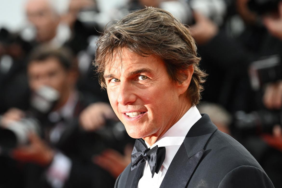 Tom Cruise en Cannes. Foto: AFP.