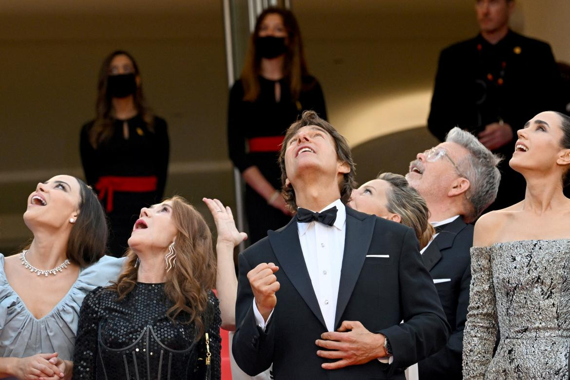 Tom Cruise en Cannes. Foto: AFP.