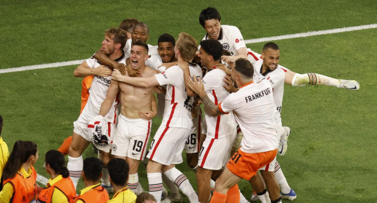 Frankfurt vs Rangers, final de Europa League. Foto: Reuters.