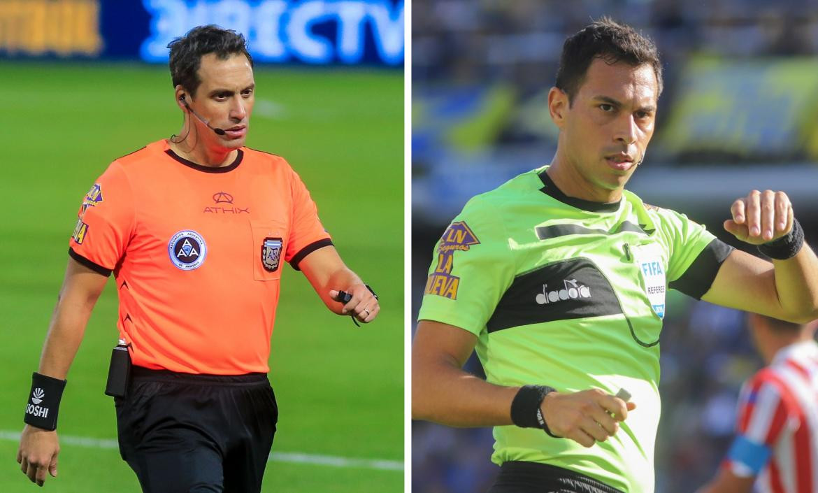 Fernando Rapallini y Facundo Tello, árbitros. Fotos: NA.
