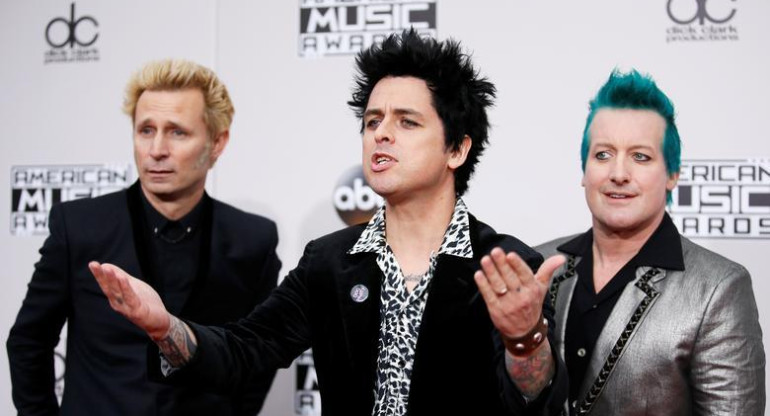 Green Day, banda. Foto: Reuters.
