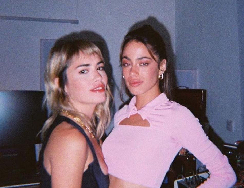 Tini Stoessel y Lali Espósito. Foto: Instagram.