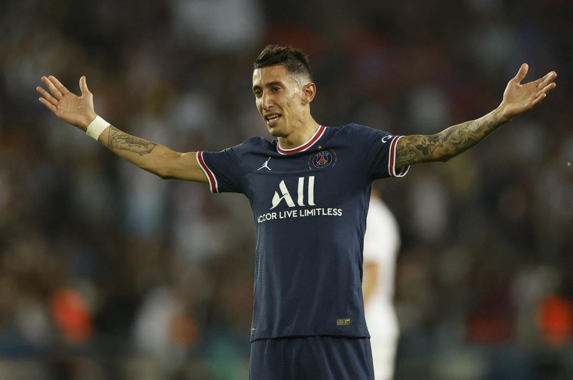 Ángel Di María, PSG. Foto: Reuters.